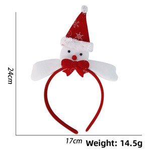 Fascia per capelli natalizia con corna di cervo a tema cartone animato per bambini e anziani, decorazione per feste con fibbia - Product Image 6