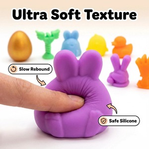 Jeu de chasse au trésor NeeDo Golden Egg le plus vendu - Jouet anti-stress en TPE/silicone pour enfants de 2 à 14 ans, idée cadeau de Pâques - Product Image 4