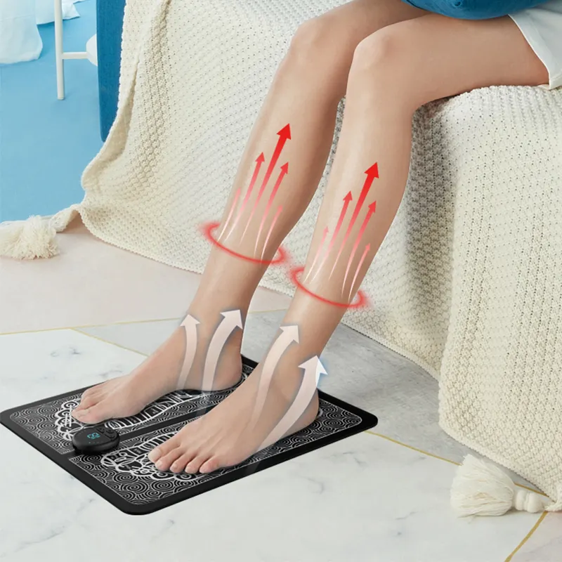 Özelleştirilmiş elektrikli ayak stimülasyonu masaj pedi toptan ayak masajı akıllı mat
