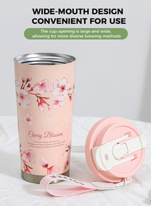 Logo personalizzato 500ml in acciaio inox <span class=keywords><strong>tazza</strong></span> portatile sottovuoto caffè <span class=keywords><strong>Thermos</strong></span> <span class=keywords><strong>tazza</strong></span> con fiaschi di vuoto corda per la promozione - Product Image 2