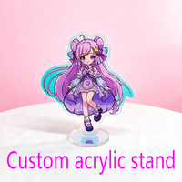 Support en acrylique personnalisé pour anime, vente en gros, écologique, haute transparence, fait main, décoration de bureau