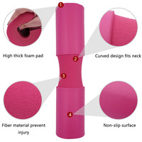 Coussin de protection en mousse pour haltères, personnalisable avec logo, durable, pour squats, soulevés de hanche et protection du cou et des épaules