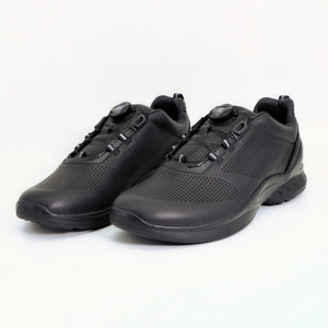 Unisex Automatic Buckle Running Shoes <b>Black</b> Breathable Mesh Lightweight Training Hiking Shoes <b>Low</b> <b>Heel</b> Non Slip - Product Image 1