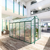 [Stock US] Serre de jardin en aluminium 6*10 & 6*6 pieds avec base surélevée, écologique, livraison rapide depuis les États-Unis, MOQ 1