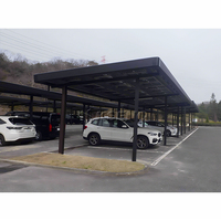 Structure de parking Pv Design moderne Ensemble de montage en aluminium pour abri de voiture Système de support solaire Parking solaire