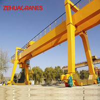 Grue portique à double poutre sur rail avec chariot à treuil pour roulery