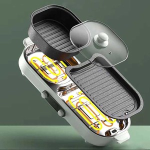 BOOU MagiCook <b>Electric</b> <b>Barbeque</b> Grill Smokeless 2 in 1 Non Stick Coating <b>Electric</b> Grill With Hot Pot - Product Image 5