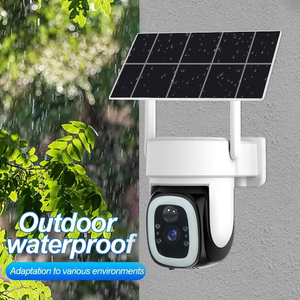 Caméra de sécurité solaire PTZ extérieure Glomarket avec audio bidirectionnel, vision nocturne, WiFi, 4G, batterie de secours, capteur CMOS 3MP - Product Image 2