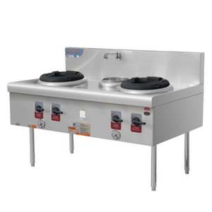 Cuisinière à gaz commerciale Kingbetter pour restaurant et cuisson, avec chaudières, en acier inoxydable, 35 kW, garantie 1 an - Product Image 5