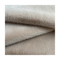 Nerz fuchs fell ZH23300 75D 100% Polyester synthetisches Wildleder gebundenes Kunst pelz gewebe für hochwertiges Wintermantel-Mode kleidungs stück