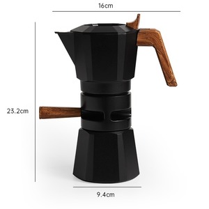 Cafetera Italiana <span class=keywords><strong>Moka</strong></span> con Válvula de <span class=keywords><strong>Crema</strong></span> de Alta Presión, Cafetera de Doble Válvula, Cafetera <span class=keywords><strong>Moka</strong></span> - Product Image 3