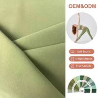 Tela Personalizada 86% Poliéster 14% Elastano, 210gsm, Elástica, Cepillada, Transpirable, para Yoga