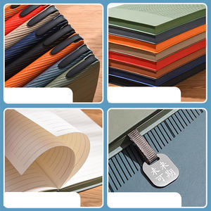 Diario de cuero suave de PU de lujo con bolígrafo resistente al agua A5 grueso cuaderno de oficina de negocios agenda de reuniones conjunto de regalo - Product Image 5