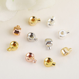 Hebilla de Posicionamiento para Joyería, Cierre de Alambre de Acero Redondo de 3.2mm, Componente para Fabricación de Joyería DIY, Acabado en Oro, Plata y Oro Rosa - Product Image 1