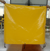 Bâche imperméable réutilisable en PVC, logo personnalisé NCF, bâche de couverture de pluie pour palette