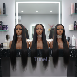 Perruques Body Wave en cheveux humains naturels, entièrement en dentelle HD transparente, pré-épilées, densité 180%, cheveux vierges 12A, douces <span class=keywords><strong>et</strong></span> durables - Product Image 3