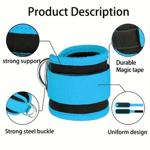 Sangles de cheville de fitness en gros pour l'entraînement des fessiers et des hanches, exercices du bas du corps - Jambes réglables - Product Image 3
