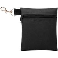 Meilleurs accessoires pour balles de golf, sac à fermeture éclair en polyester professionnel avec pochette pour tee, logo personnalisé