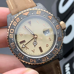 Montre mécanique analogique de luxe V3 avec boîtier en fibre de carbone ultra-léger, résistante à l'eau, fonction répétiteur, phase de lune, cadran de 42 mm, bracelet en cuir - Product Image 5