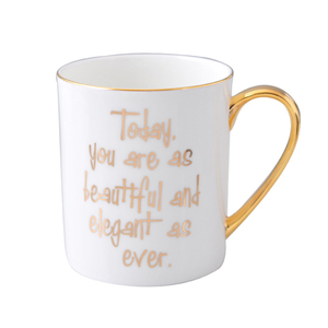 Tazza di Lusso in Porcellana Colorata Nordica per Matrimoni e Feste <span class=keywords><strong>con</strong></span> Lettera e Cucchiaio, Vendita all'Ingrosso - Product Image 2