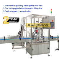 Capsuleuse automatique de bouchon de bouteille d'huile de tournesol vissage machine de serrage de bouchon cueillette de bouchon pressage machine de capsulage