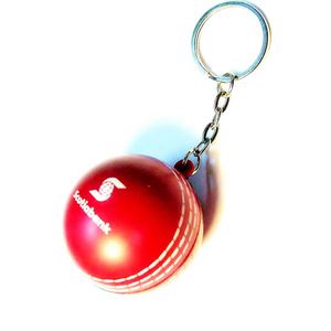 Porte-clés anti-stress en forme de balle de cricket personnalisable – Vente en gros de balles anti-stress promotionnelles en forme de cricket - Product Image 2