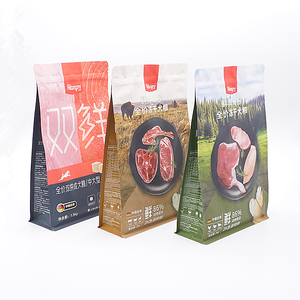 Emballages personnalisés pour aliments pour chats et chiens de 1,5 kg, 7 kg, 9 kg, 10 kg, fond carré, fermeture éclair supérieure, sacs pour aliments pour animaux de compagnie de qualité alimentaire - Product Image 1