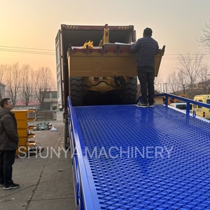 トラック用<span class=keywords><strong>8</strong></span>-15tonポータブル油圧モバイルヤードランプコンテナフォークリフトローディングドックランプ - Product Image 2