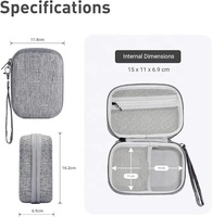 Organisateur de gadgets électroniques personnalisé étui EVA pour routeurs sac d'accessoires de câble de chargeur GL-AXT1800/GL-MT3000/GL-SFT1200/GL-E750