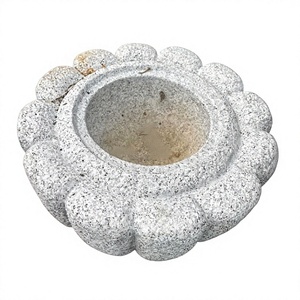<span class=keywords><strong>Bassin</strong></span> <span class=keywords><strong>d</strong></span>'<span class=keywords><strong>eau</strong></span> en pierre de granit sculpté à la main pour <span class=keywords><strong>jardin</strong></span> zen <span class=keywords><strong>japonais</strong></span>, avec motif Kiku Bachi, pour lacs et utilisation extérieure - Product Image 1