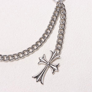 Metal <b>Cross</b> Waist <b>Chain</b> Zinc Alloy Single Layer Hip Hop Casual Denim Pants <b>Chain</b> - Product Image 4