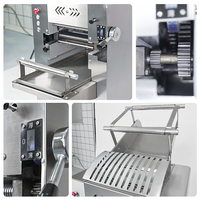 Machine à pâtes et nouilles en acier inoxydable de qualité commerciale, machine à presser les nouilles, laminoir à pâte automatique