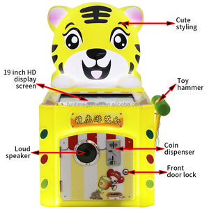 Tiger Whack a Mole Arcade 2 jugadores familia interior tablero de juego para niños máquina que funciona con monedas para niños - Product Image 1