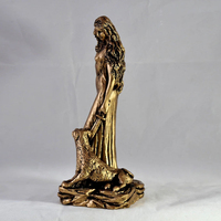 Figurine pour l'art et la collection, mythologie grecque antique, statue de la déesse Hécate, or, sculpture de sorcière magique, décoration de table, décoration de la maison