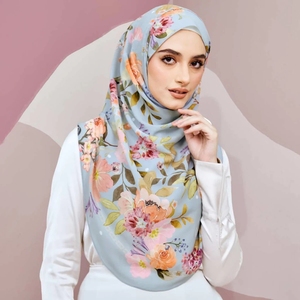 女性のためのプレミアムインスタントシフォン<span class=keywords><strong>Hijab</strong></span> Shawlsプリントヘビー韓国セミインスタントシフォンヒジャブ