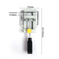 Support de perceuse multifonctionnel en aluminium pour mini-perceuse électrique et meuleuse d'angle, accessoire d'outil électrique pour réparation de bancs de travail et de cadres de perçage