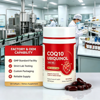Ubiquinol CoQ10 en gélules à absorption maximale, coenzyme Q10 active, soin cardiaque, énergie cellulaire, antioxydant, complément alimentaire, 60 gélules