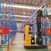 Système de rayonnage sélectif pour entrepôt, rayonnage en acier robuste réglable pour utilisation logistique industrielle