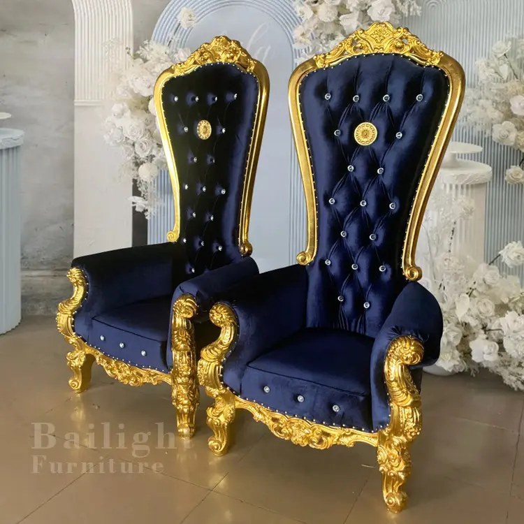 antique wooden customized hotel royal chair king throne wedding,wood gold chairs wedding king chair throne