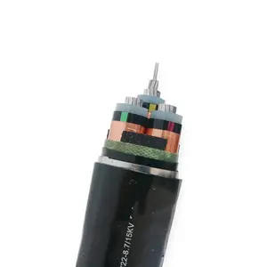 Cable de alimentación subterráneo 3 4 5 Core XLPE Cable blindado SWA con conductor de cobre Tamaños de bajo voltaje 16mm2 25mm 35mm 50mm 70mm