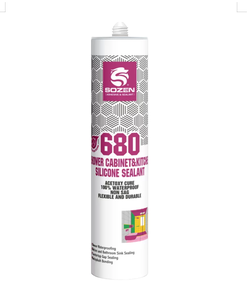 Colle silicone acide <span class=keywords><strong>Sozen</strong></span>-680 de qualité commerciale, haute résistance, anti-fissures, mastic pour joints de construction de l'usine <span class=keywords><strong>Sozen</strong></span> - Product Image 1