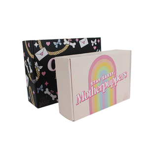 Custom Logo Size Color Printing Eco Friendly Apparel Hat Clothes Shipping Mailer Corrugated Mailing Packaging Paper Mystery Box