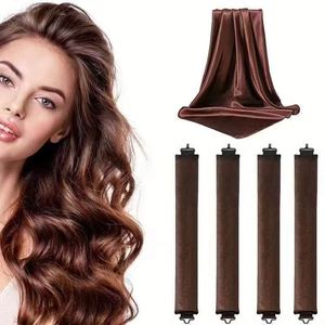 Heatless Curling Rods Set 3 Rods Plus 1 <b>Scarf</b> Jumbo Blowout Medium Sponge Foam Plush for Long Hair Women Daily Styling - Product Image 1