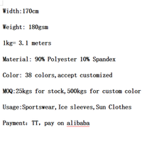 Kain FDY Sutra Es Spandex Berkualitas Tinggi UPF 50+ untuk Kemeja Musim Panas