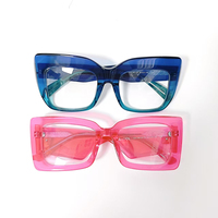 Monture de lunettes optiques classiques en acétate épais, fabriquées à la main pour femmes, style varié, pour grossistes