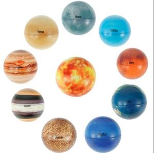 Balle anti-stress en mousse de PU en forme de Mars avec logo personnalisé Peluche promotionnelle pour la compression et le soulagement du stress - Product Image 1