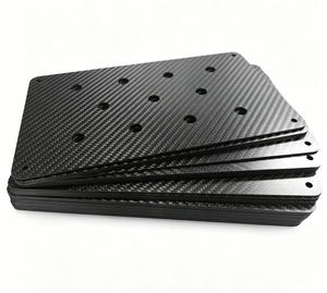 Panneau en fibre de <span class=keywords><strong>carbone</strong></span> 3K pur, double face, finition CNC, <span class=keywords><strong>découpe</strong></span> <span class=keywords><strong>sur</strong></span> <span class=keywords><strong>mesure</strong></span>, pour supports sans pilote, fabricants de panneaux en fibre de <span class=keywords><strong>carbone</strong></span> - Product Image 1