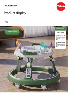 Trotteur pour bébés avec roues, portable et pliable, marchette d'activités pour bébés, garçons et filles, 6 mois et plus - Product Image 2