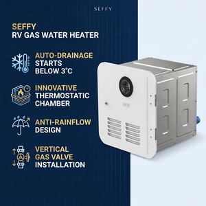 Chauffe-eau instantané au <span class=keywords><strong>gaz</strong></span> RV avec sortie d'eau frontale pour les caravanes et les mini-maisons - Product Image 1