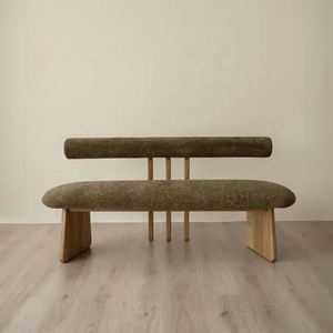 Meubles de salon de balcon au <span class=keywords><strong>design</strong></span> moderne, <span class=keywords><strong>banc</strong></span> <span class=keywords><strong>contemporain</strong></span> de couleur verte, fauteuil deux places, chaise artisanale - Product Image 2